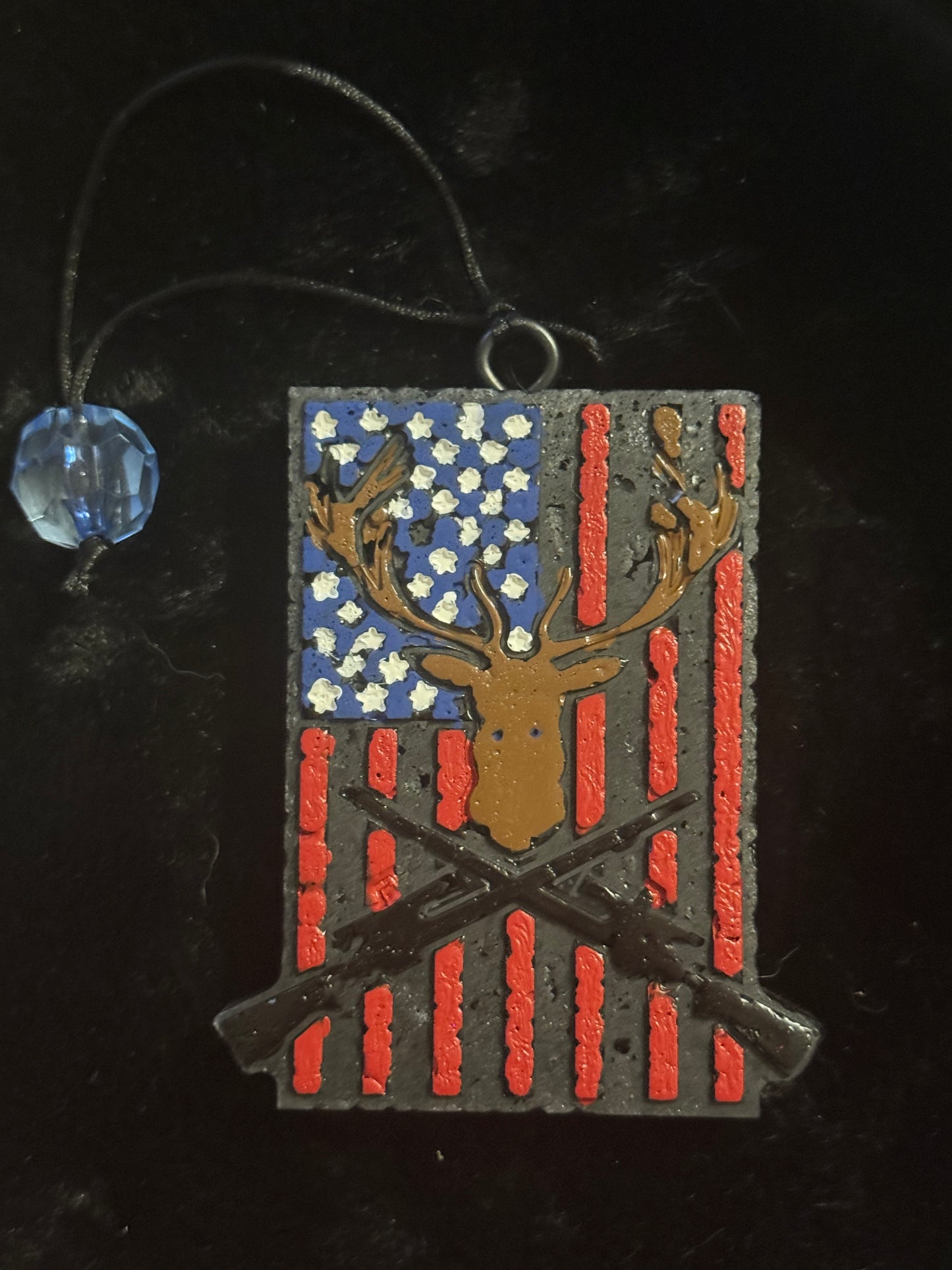 Flag with Deer Freshie