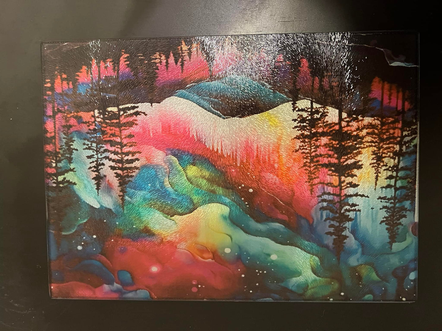 Northern Lights Cutting Board