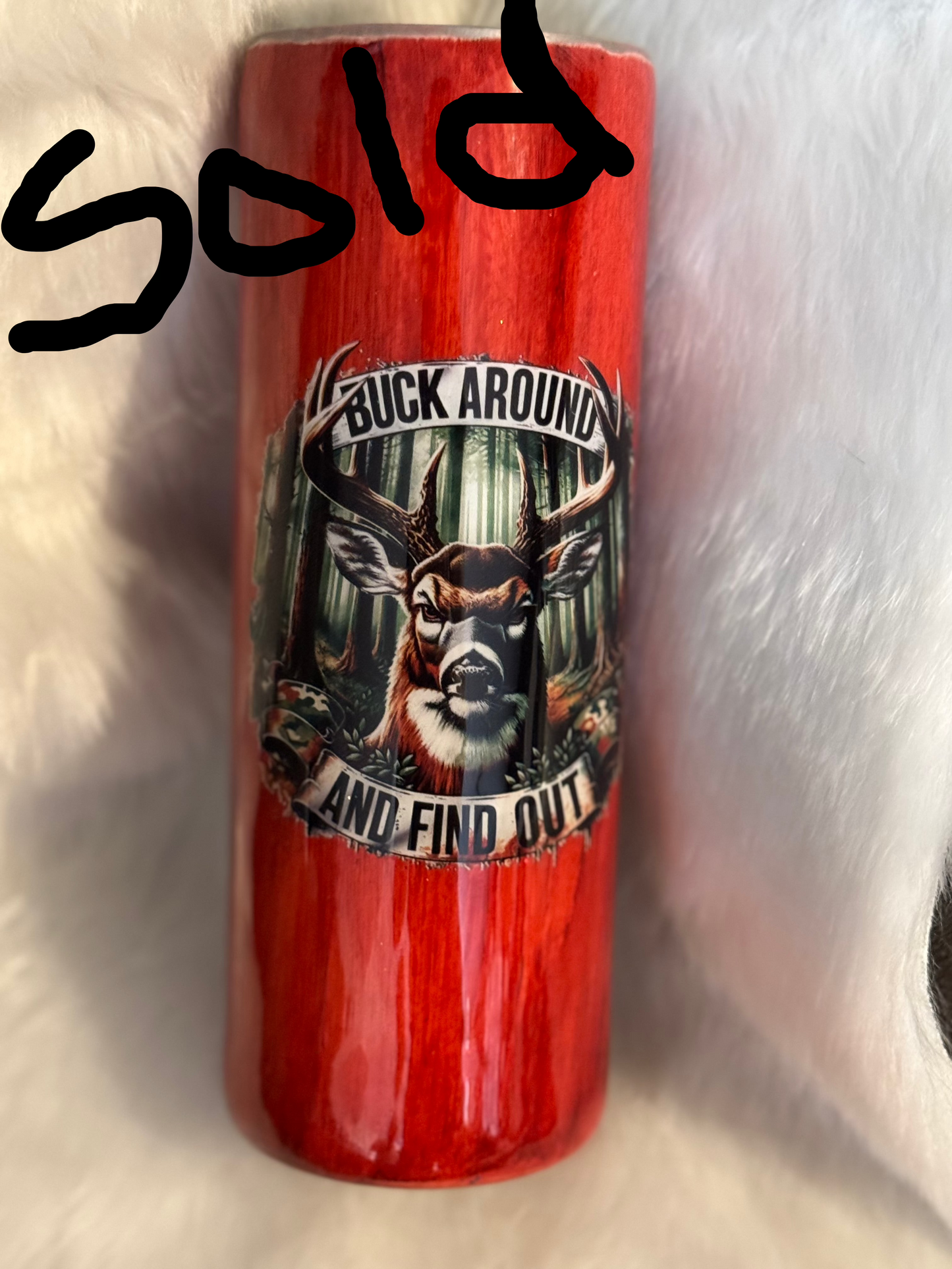 20oz Skinny Tumbler w/handle Ready to Ship