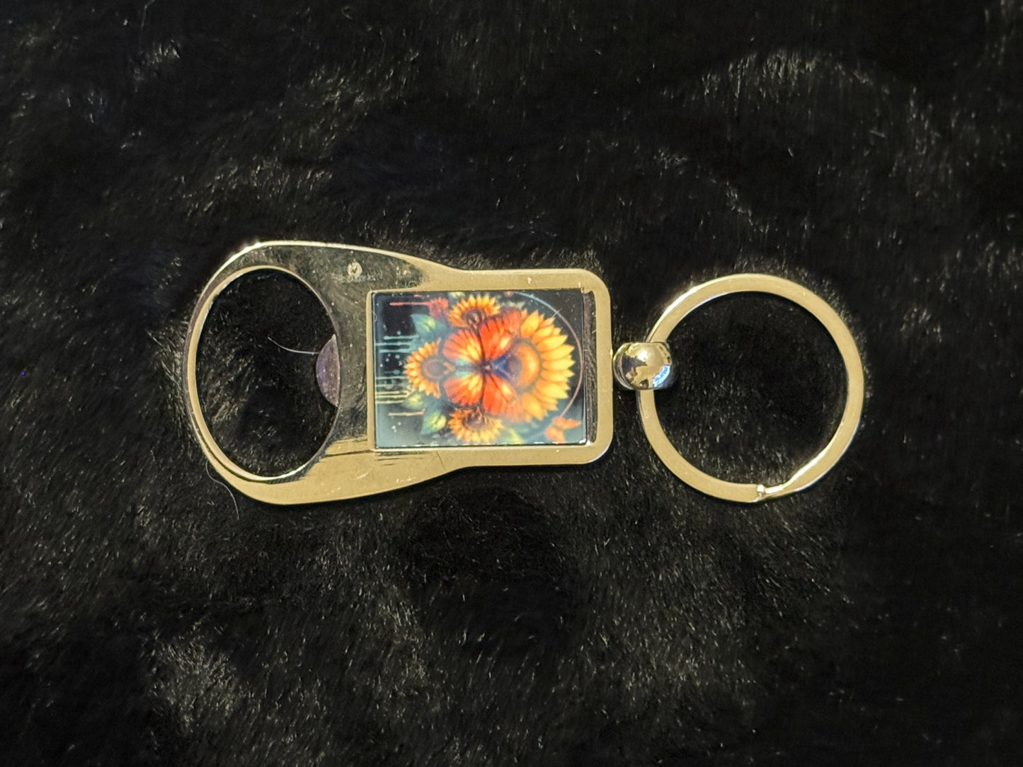 Small Rectangular Bottle Opener Key Chain