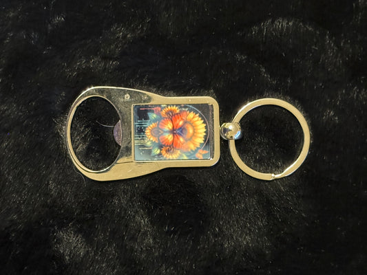 Small Rectangular Bottle Opener Key Chain