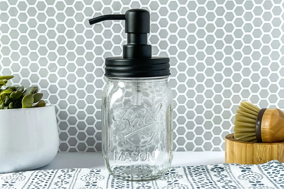 16oz Mason Jar Soap Dispenser