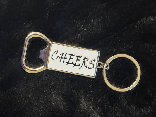 Rectangular Bottle Opener Key Chain